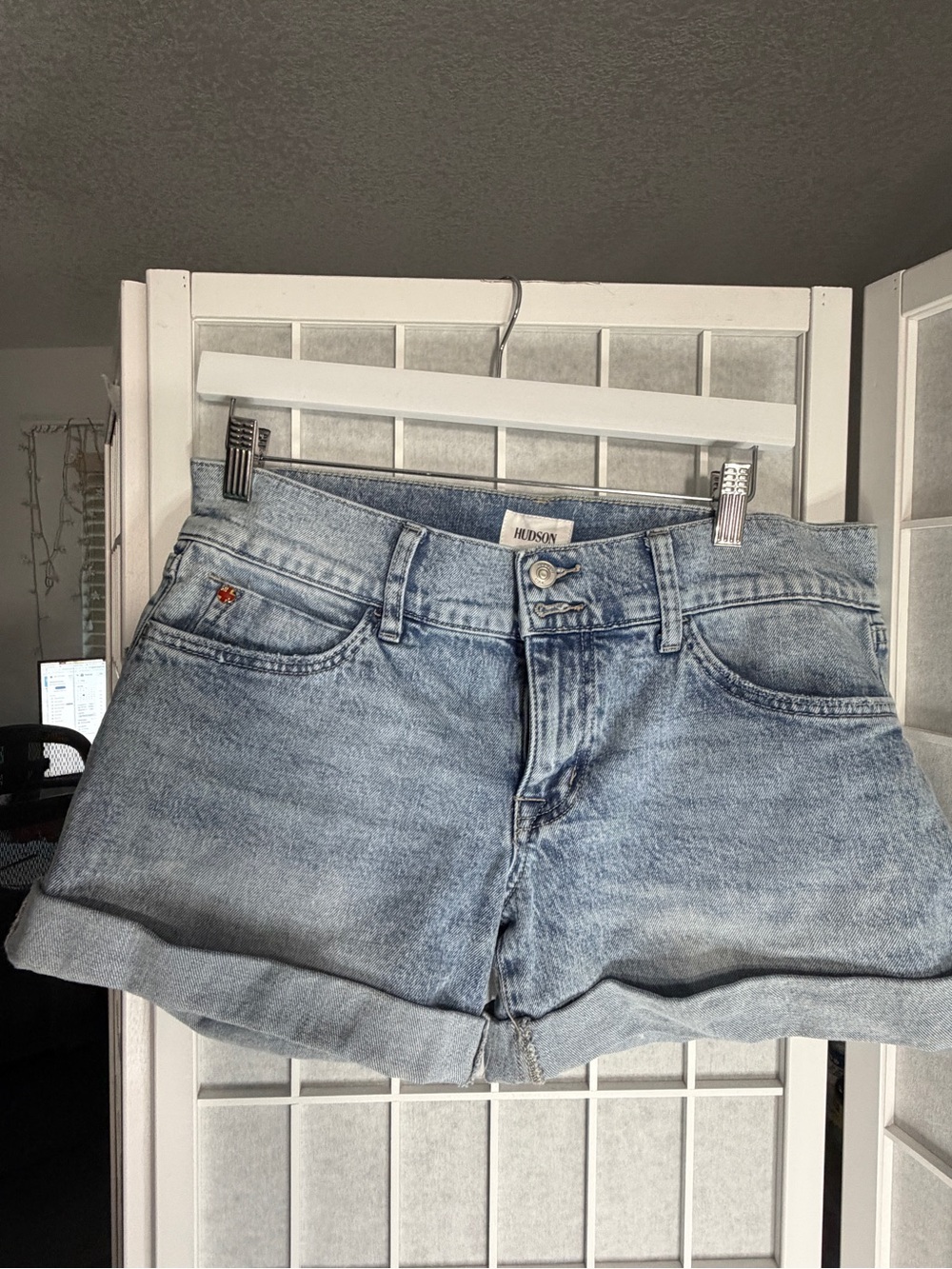 Hudson Jeans Light Blue Denim Jean Shorts